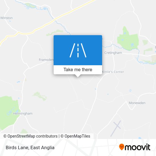 Birds Lane map