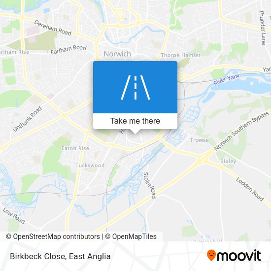 Birkbeck Close map