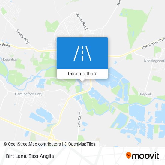 Birt Lane map