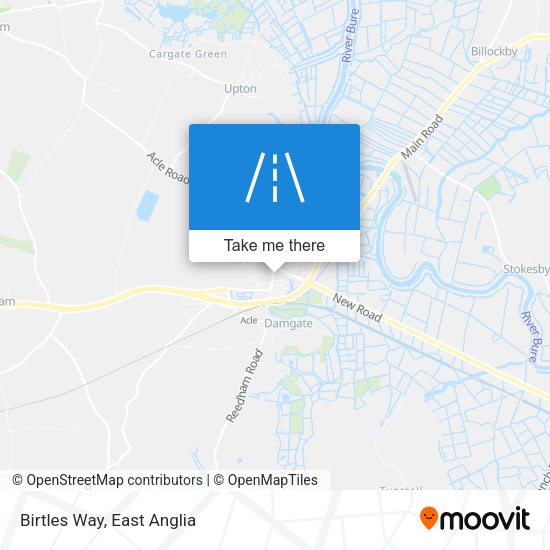 Birtles Way map