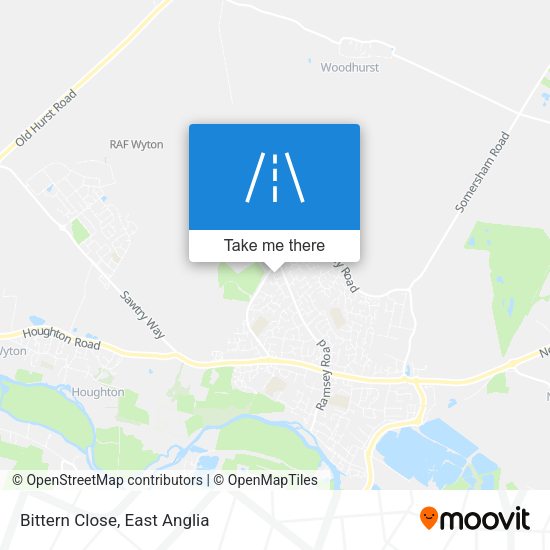 Bittern Close map