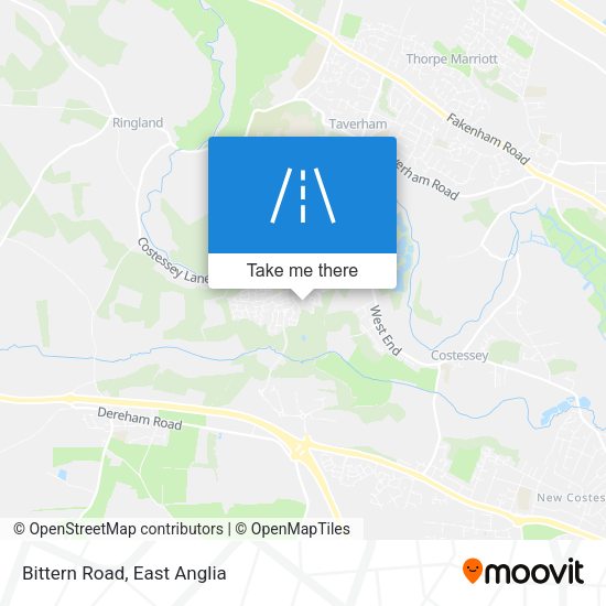 Bittern Road map