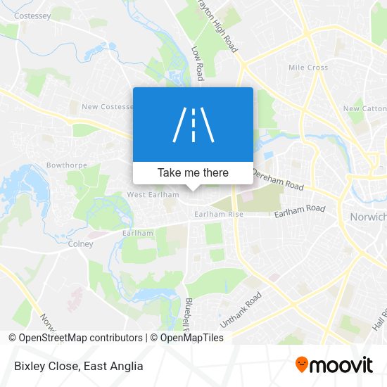 Bixley Close map