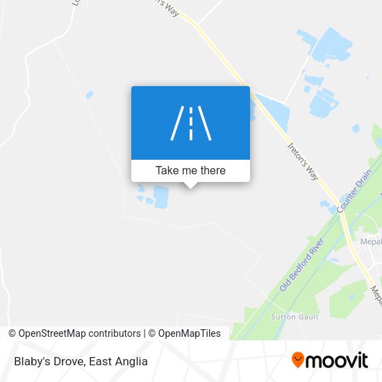 Blaby's Drove map
