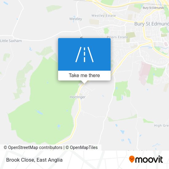 Brook Close map