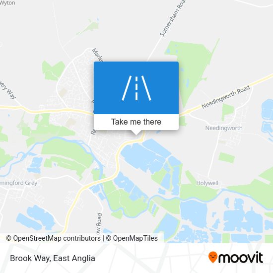 Brook Way map