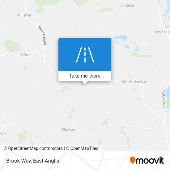 Brook Way map