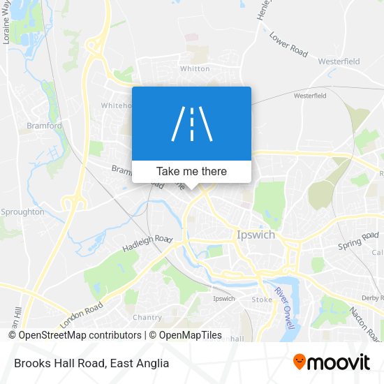 Brooks Hall Road map