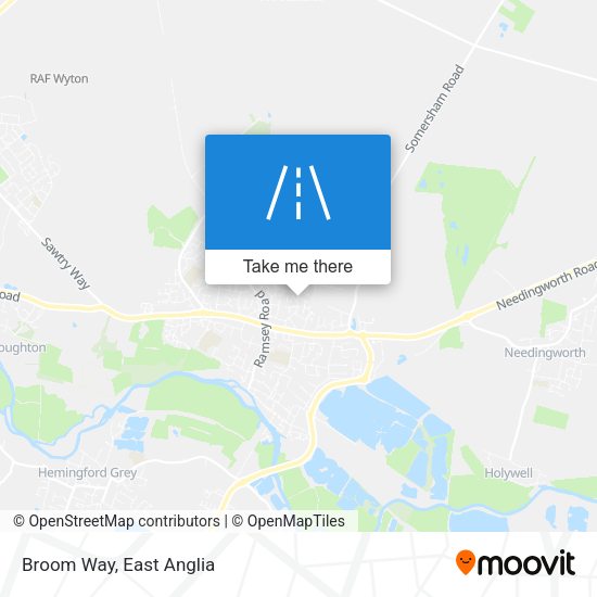 Broom Way map