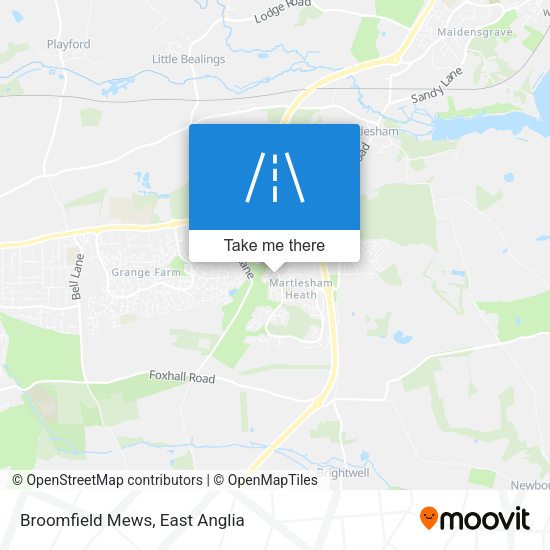 Broomfield Mews map