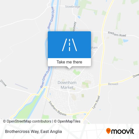 Brothercross Way map