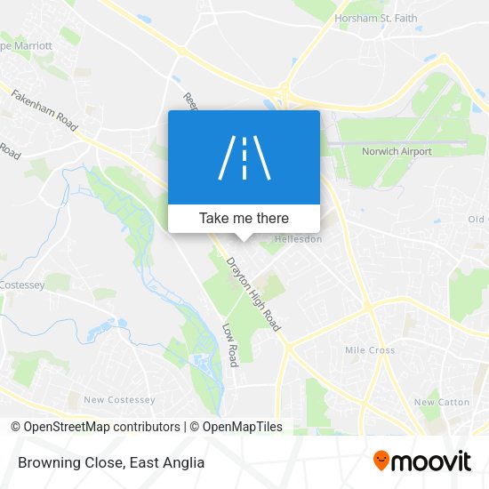 Browning Close map