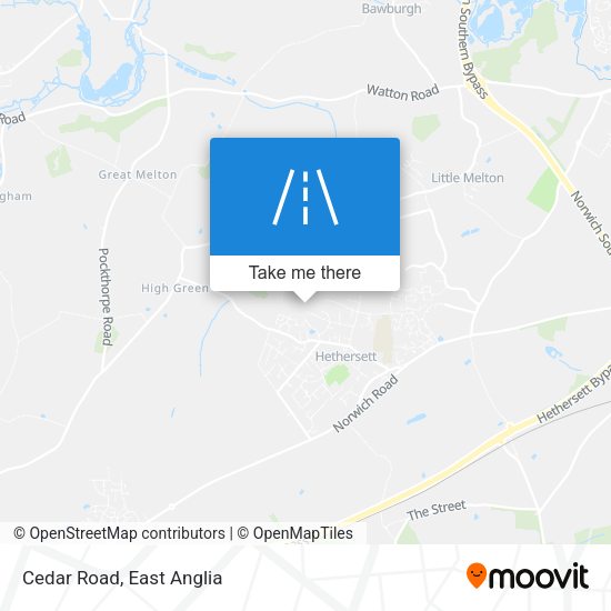 Cedar Road map