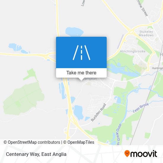 Centenary Way map
