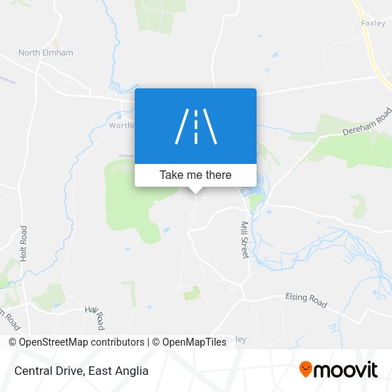 Central Drive map