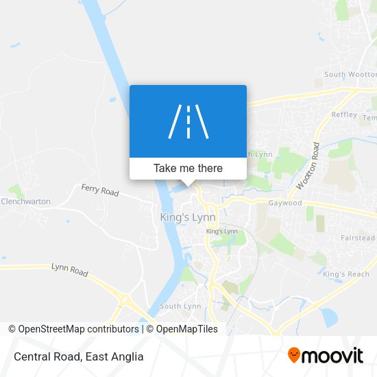 Central Road map