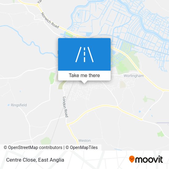 Centre Close map
