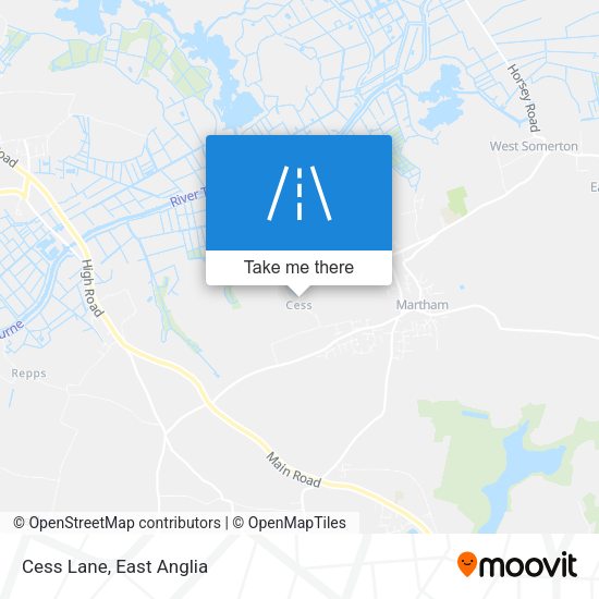 Cess Lane map