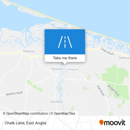 Chalk Lane map