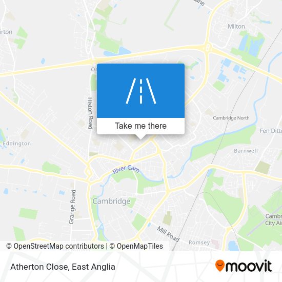 Atherton Close map