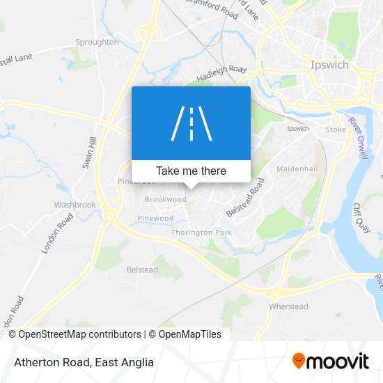 Atherton Road map