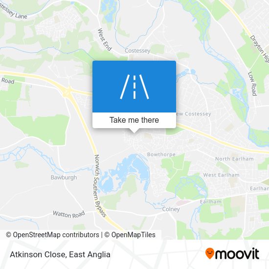 Atkinson Close map