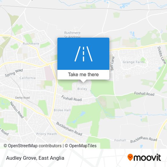 Audley Grove map