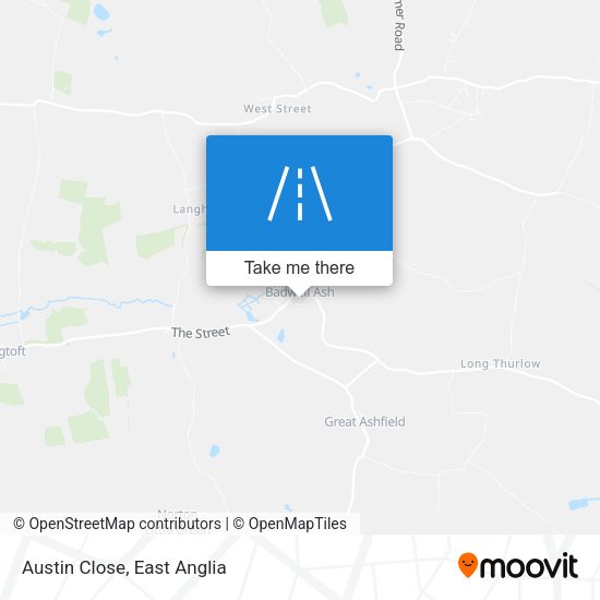 Austin Close map