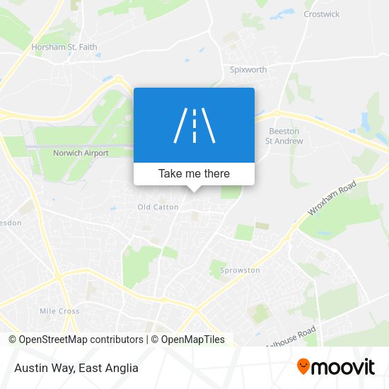 Austin Way map