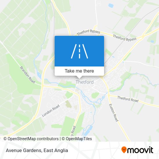 Avenue Gardens map