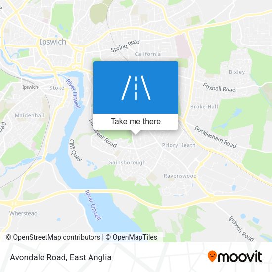 Avondale Road map
