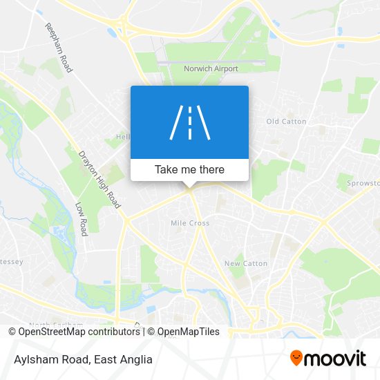 Aylsham Road map