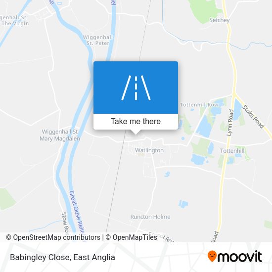 Babingley Close map