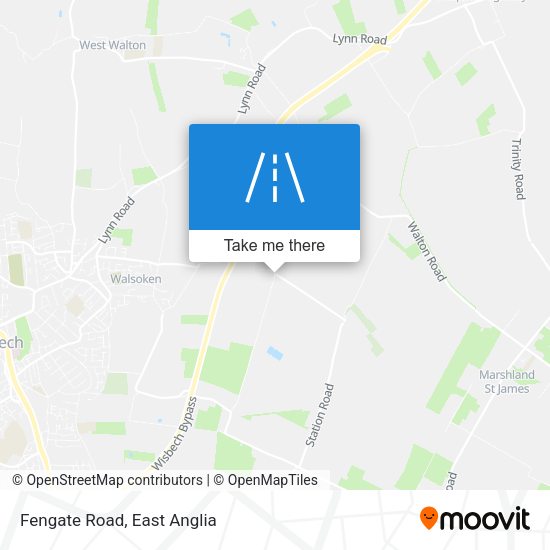 Fengate Road map