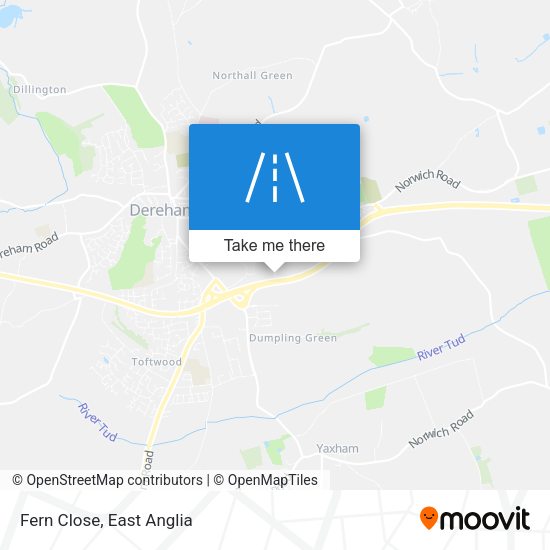 Fern Close map