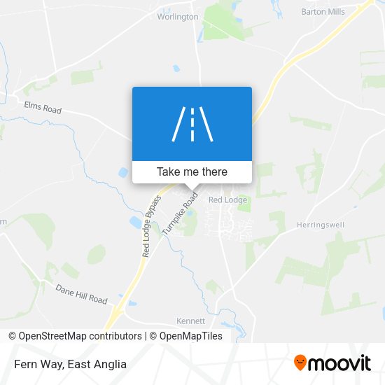 Fern Way map