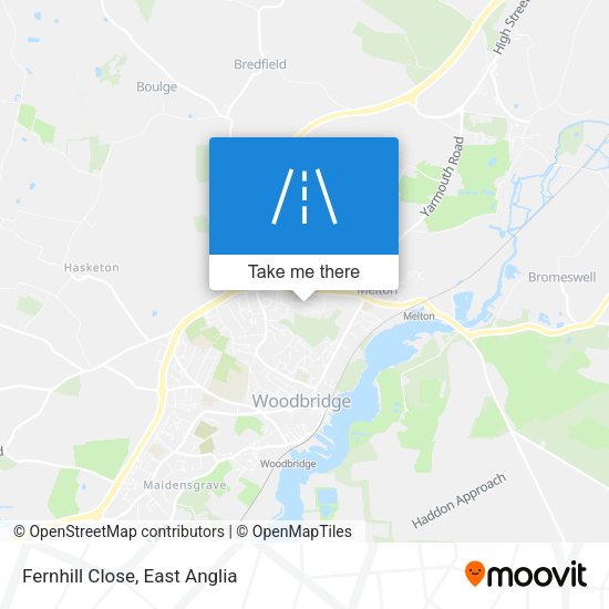Fernhill Close map
