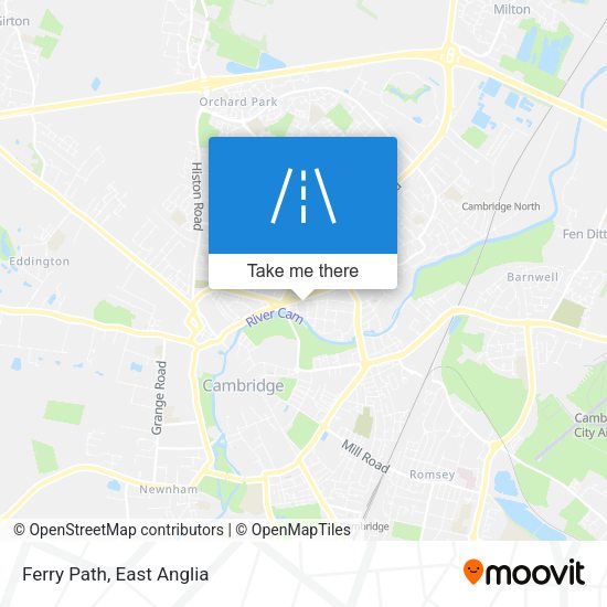 Ferry Path map