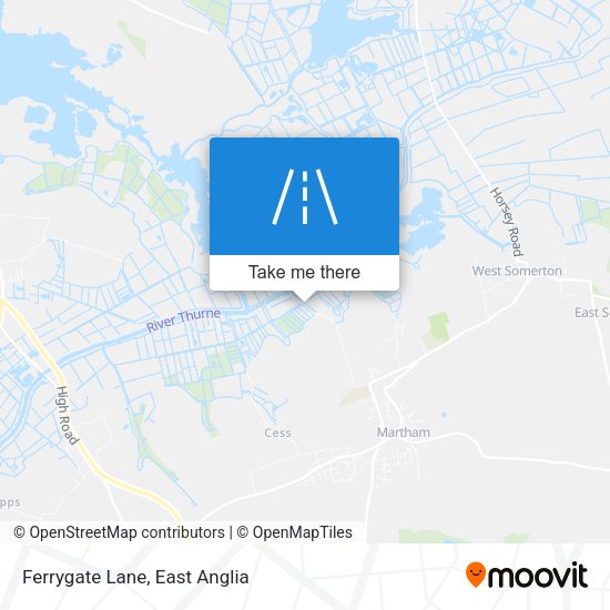 Ferrygate Lane map