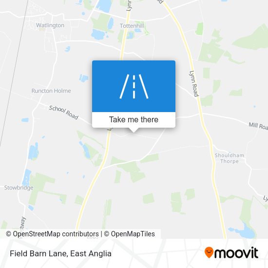 Field Barn Lane map