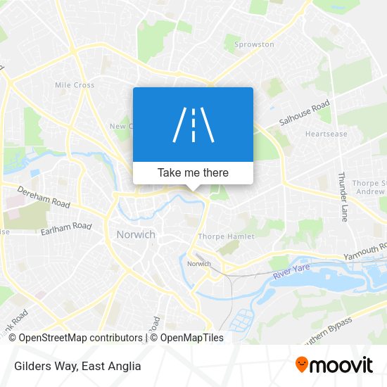 Gilders Way map