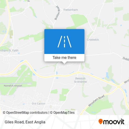 Giles Road map