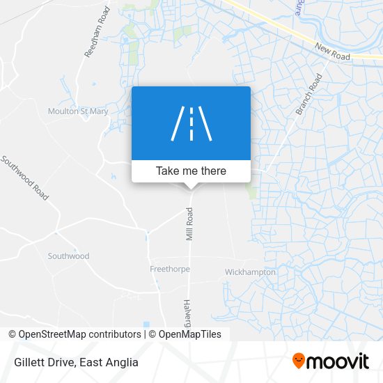 Gillett Drive map
