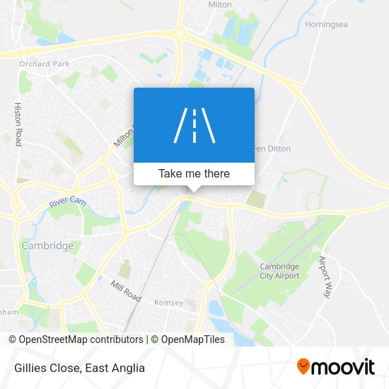 Gillies Close map