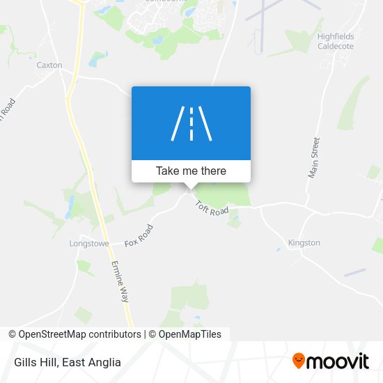 Gills Hill map