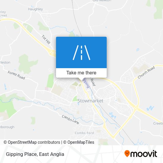 Gipping Place map