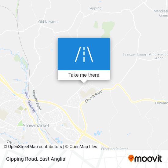 Gipping Road map