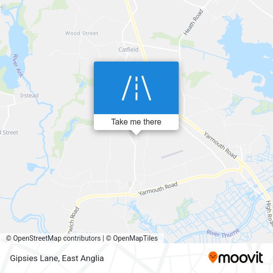 Gipsies Lane map