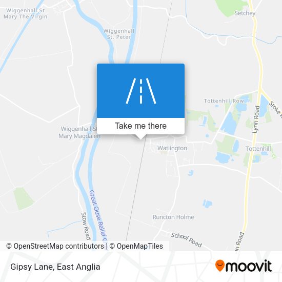 Gipsy Lane map