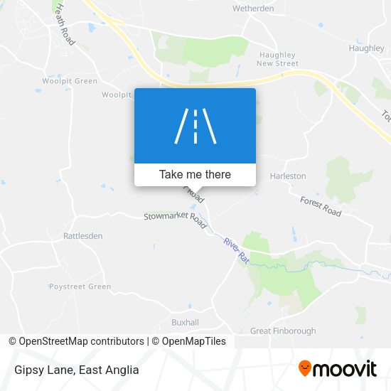Gipsy Lane map